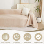 MYSKY HOME Couch Cover 3 Cushion Sofa - Image 2