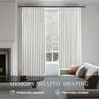 Pinch Pleated Linen Curtains 100% Blackout 84 Inches Long - Image 3