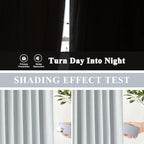 Vision Home Pinch Pleated Full Blackout Curtains Linen Blended Room Darkening - Image 3