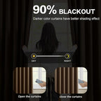 Chocolate Brown Blackout Curtains 92 Inches Long, Custom Made Pinch Pleated - Image 3