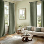 MIULEE Velvet Curtains 50W x 96L 2 Panels Sage Green Blackout Curtains | Luxury - Image 5