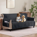 Soft Quilted Couch Cover with Pockets by Pamhaven