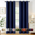 MIULEE Blackout Curtains for Bedroom 2 Panels 40 x 84 Inch Long Navy Blue | by MIULEE