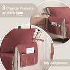 Soft Quilted Couch Cover with Pockets - Image 5