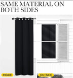 NICETOWN Bathroom Blackout Curtains and Drapes, 2 Panels, 55 inches Wide by 57 - Image 5