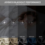 Joydeco Blackout Curtains 45 Inch Length 2 Panels Set, Thermal Insulated Long - Image 2