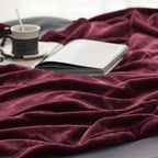 Bedsure GentleSoft Fleece Throw Blanket Red - Image 4