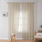 Extra Long Sheer Curtains 96 inches Long - Image 2