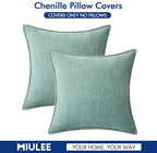 MIULEE Decorative Couch Throw Pillow Covers 20x20 Inch Coastal Light Blue | 2 - Image 7