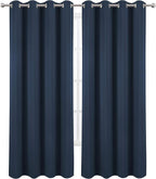 Navy Blue Thermal Blackout Curtains/52 x 108 Inch/Set of 2 Panels Room - Image 2