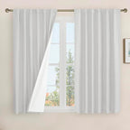 40 Inch Linen Blackout Curtains by LAMIT