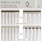 90 Inches Long Linen Curtains 60 Inch Width Pinch Pleated Beige White | Ivory - Image 4