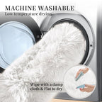 ORINOVA White Shag Washable Area Rugs - Image 7