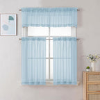 Chyhomenyc Sky Blue Sheer Valances - Image 2