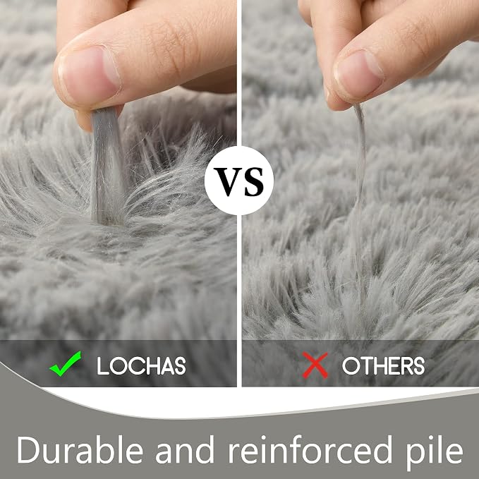 LOCHAS Area Rugs Fluffy Living Room Carpets - Image 6