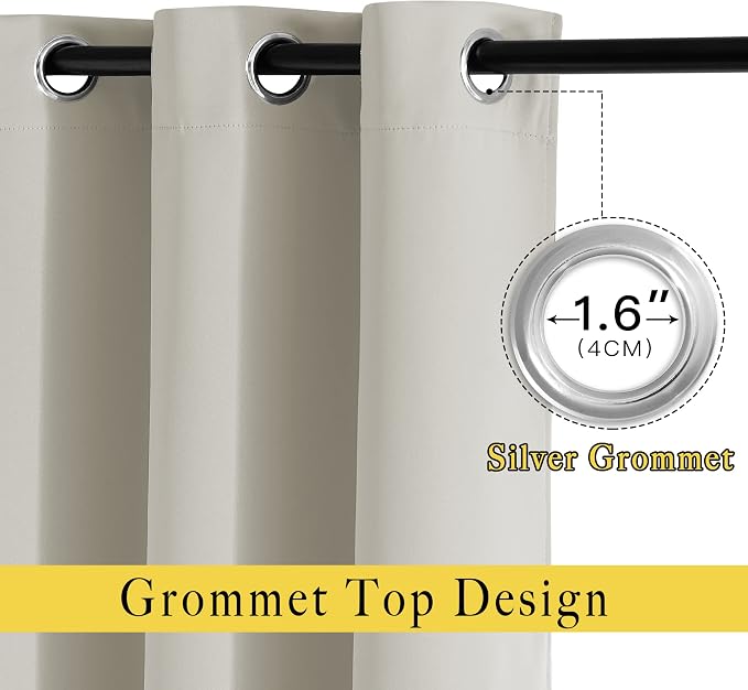 NICETOWN Blackout Natural Window Treatments - Image 2