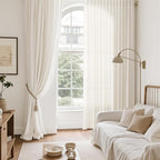 Modern Linen Curtains 63 Inch Length - Image 6