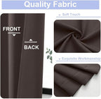 Simplebrand Ava Chocolate Blackout Curtains - Image 3
