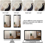 Chyhomenyc Cream Sheer Curtains 45 Inch Long 2 Panels, Short Voile Sheer Drapes - Image 8