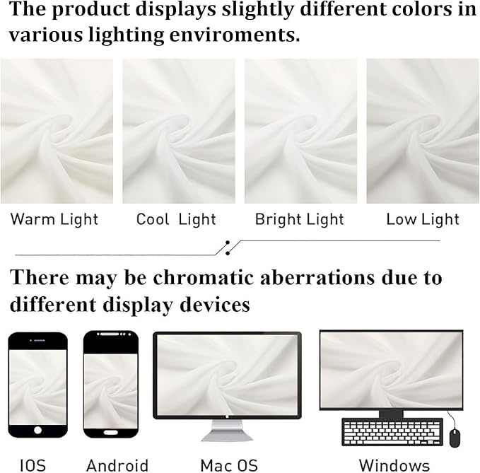 Ivory Sheer Curtains 84 Inches Long 2 Panels, Solid Voile Light Filtering Airy - Image 7