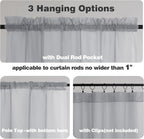 Chyhomenyc Cream Sheer Curtains 90 Inches Long 2 Panels, Light Filtering Cream - Image 6