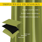 NICETOWN Room Darkening Sliding Door Curtains 2 Panels 102 inches Length - Image 3