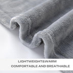 Grey Fleece Plush Throw Blanket 50"x60"for Couch Sofa Fuzzy Cozy Flannel | - Image 6