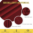 NICETOWN Burgundy Red Blackout Curtains - Image 2