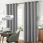 Yakamok Dove Grey Linen Textured Curtains 72 Inches Long - Image 7