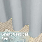 Haze Blue Linen Curtains 54 Inch Length - Image 6