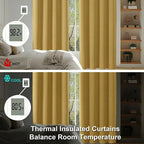 Simplebrand Bright Gold Blackout Curtains - Image 6