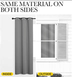 NICETOWN Silver Grey Room Darkening Curtain Panels 86" Long - Image 6