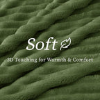 BEDELITE Ribbed Fleece Throw Blanket - Image 4