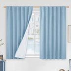 Full Blackout Linen Window Curtains by LAMIT