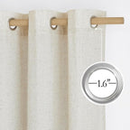 NICETOWN Linen Curtains 96 inches Long - Image 2