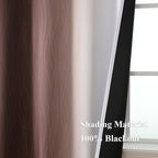 Brown and Greyish White Blackout Curtains - Image 5