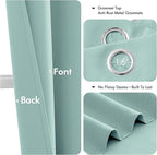 MIULEE Blackout Curtains for Bedroom 2 Panels 40 x 54 Inch Long Aqua | Thermal - Image 4