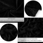Black Fleece Plush Throw Blanket 50"x60"for Couch Sofa Fuzzy Cozy Flannel | - Image 4