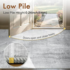 2x6 Ft Washable Runner Rug, Non-Slip Low Pile Hallway Kitchen Area Rug - Image 7