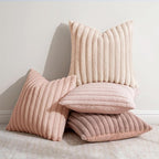 MIULEE Faux Fur Plush Decorative Throw Pillow Covers 16x16, Soft Cute Romantic - Image 2