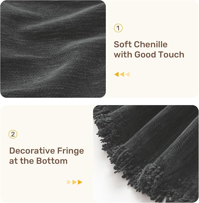 2 Pieces Sectional Couch Covers L Shaped Cover XXXL Charcoal Gray | Thick - Image 7