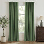 INOVADAY 100% Blackout Linen Curtains by INOVADAY