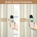 Natural 100% Blackout Linen Curtains 45 Inches - Image 4