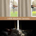 Short Linen Blackout Curtains 30 Inches - Image 3