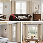 Joydeco Blackout Curtains 72 Inch Length 2 Panels Set, Thermal Insulated Long - Image 6