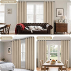 Joydeco Blackout Curtains 72 Inch Length 2 Panels Set, Thermal Insulated Long - Image 6