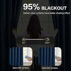Navy Blackout Curtains 72 Wide x 84 inch Long 2 Panels - Image 3