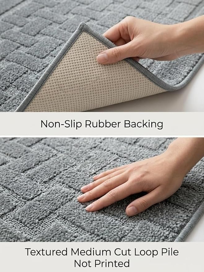 Runner Rug 16 ft, Extra Long Non-Slip Washable Rug, Rubber Backing, Rolled in - Image 3