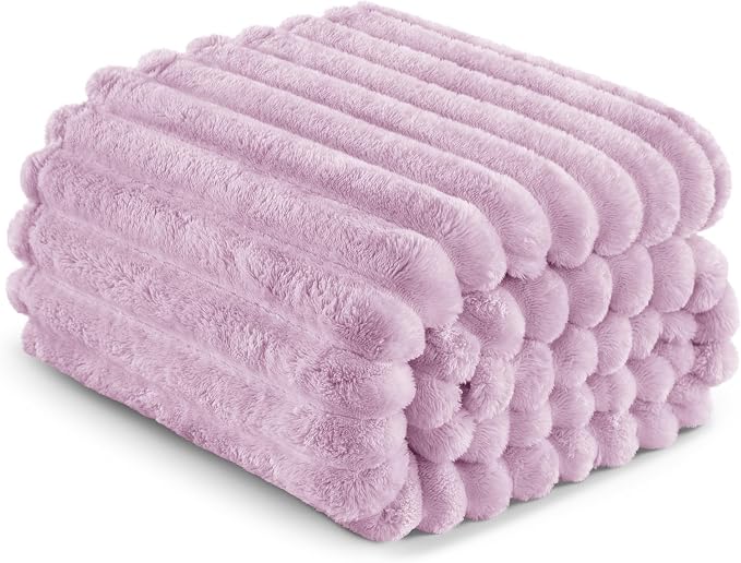 Exclusivo Mezcla Striped Fleece Throw Blanket - Image 6