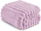 Exclusivo Mezcla Striped Twin Size Fleece Blanket - Image 6